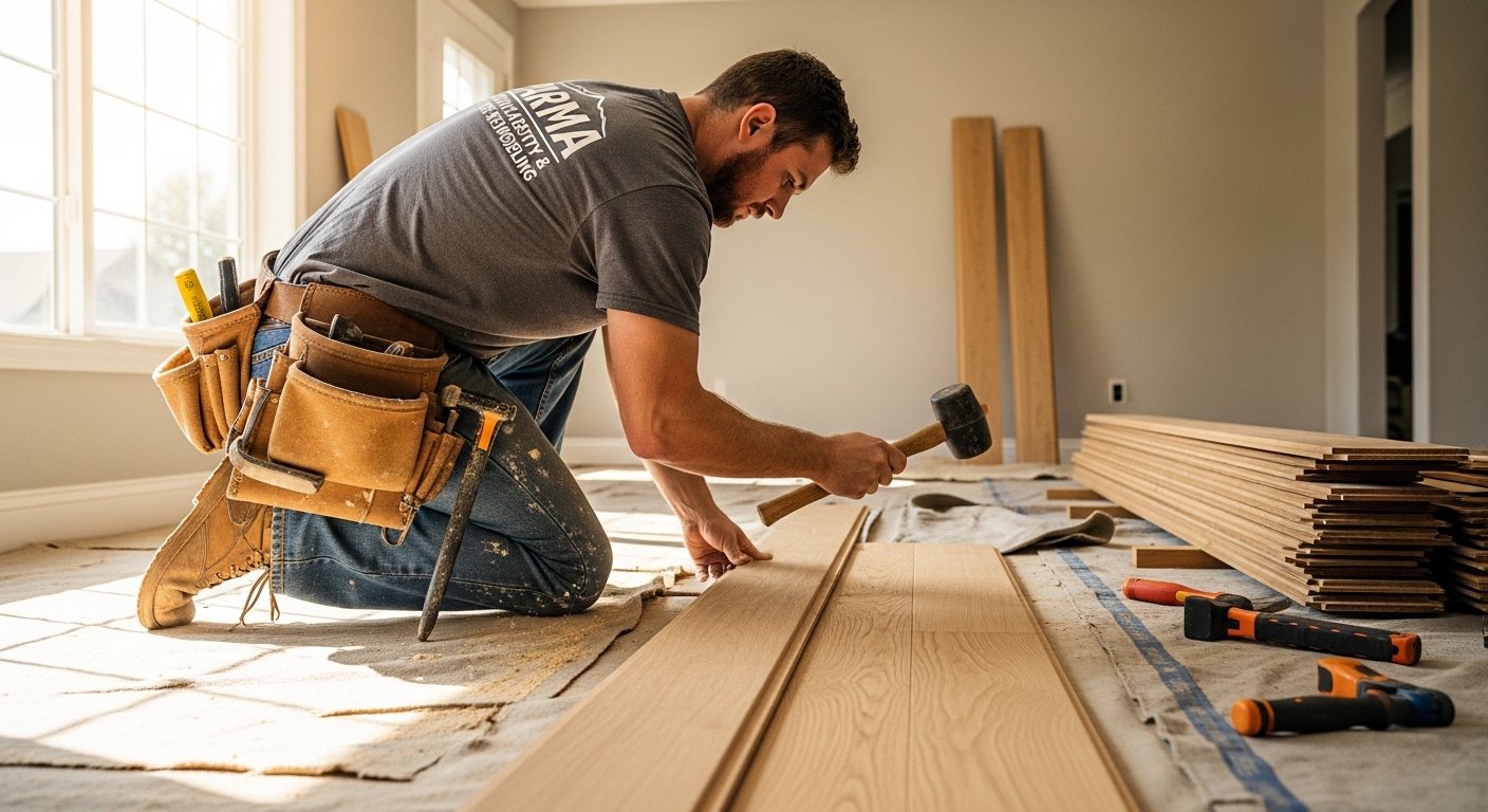 Flooring Installation in Parma, OH project by Parma Custom Carpentry & Home Remodeling